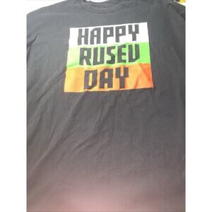 WWE HAPPY RUSEV DAY T-Shirt, Size: 4Xl WWE Authentic Wear 4XL